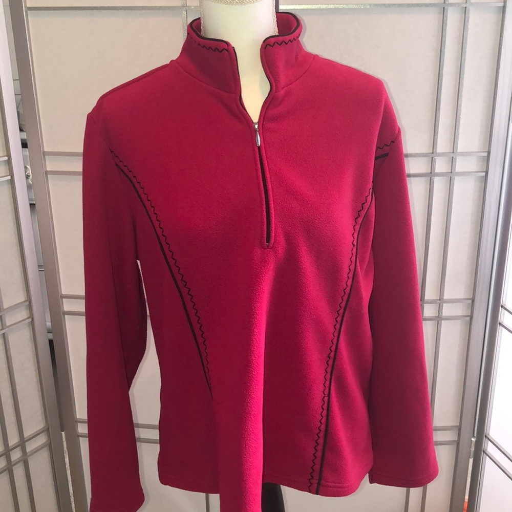 Coldwater Creek Polarfleece Quarter Zip Pullover